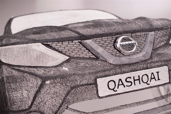 zdjęcie samochodu Nissan wydrukowanego w 3D